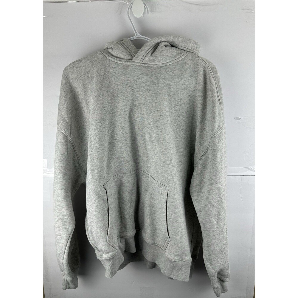Hollister Boxy Fit Hoodie Size L Gray Pullover Sweatshirt Women's